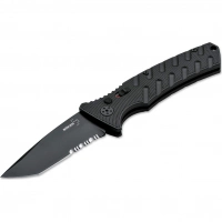 Автоматический складной нож Boker Strike Tanto All Black, сталь AUS-8, рукоять алюминий купить в Санкт-Петербурге