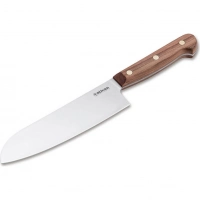 Кухонный нож Boker Cottage-Craft Santoku, сталь С75, рукоять дерево купить в Санкт-Петербурге