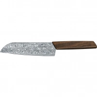 Кухонный нож Victorinox SANTOKU Limited, сталь дамаск, 17 см, рукоять орех, подарочная упаковка купить в Санкт-Петербурге