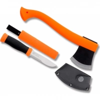 Набор Morakniv Outdoor Kit Orange, нож Morakniv 2000 нержавеющая сталь, цвет оранжевый + топор купить в Санкт-Петербурге