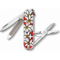 Нож перочинный Victorinox Edelweiss 0.6203.840 58мм 7 функций дизайн рукояти Эдельвейс купить в Санкт-Петербурге