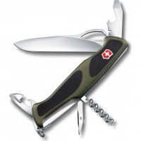 Нож перочинный Victorinox RangerGrip 61 0.9553.MC4 130мм 11 функций чёрно-зеленый купить в Санкт-Петербурге