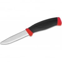 Нож с фиксированным лезвием Morakniv Companion F Rescue, сталь Sandvik 12С27, рукоять резина/пластик купить в Санкт-Петербурге