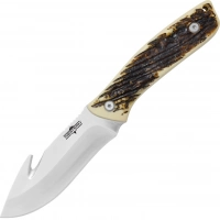 Нож туристический Camillus Western Crosstrail Gut Hook, сталь 420, рукоять Delrin® купить в 