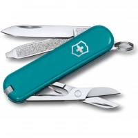 Нож Victorinox Classic SD Colors, Mountain Lake (0.6223.23G) бирюзовый, 7 функций 58мм купить в Санкт-Петербурге