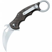 Складной нож Fox IKBS Ball Bearing Karambit, сталь Elmax, рукоять титановый сплав 6Al4V, чёрный купить в Санкт-Петербурге