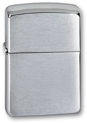 Зажигалка ZIPPO Armor™ c покрытием Brushed Chrome, латунь/сталь, серебристая, матовая, 36х12x56 мм