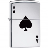 Зажигалка ZIPPO Armor™  Туз с покрытием High Polish Chrome купить в Санкт-Петербурге