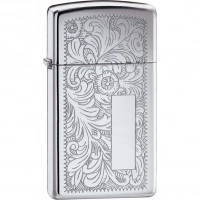 Зажигалка ZIPPO Slim® Venetian® с покрытием High Polish Chrome купить в Санкт-Петербурге