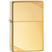 Зажигалка ZIPPO Vintage™ с покрытием High Polish Brass купить в Санкт-Петербурге